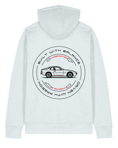Porsche 924 Hoodie – Automotive Hoodie aus Bio-Baumwolle
